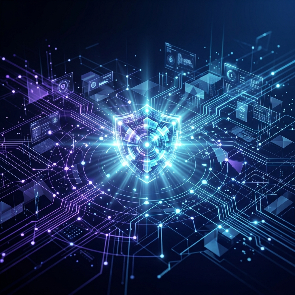 Digital technology abstract visual